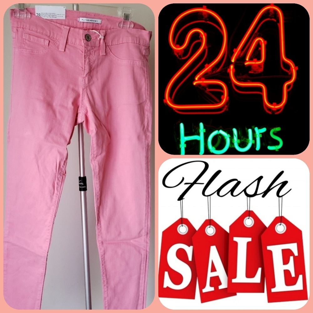 NWT Pink skinny jeans